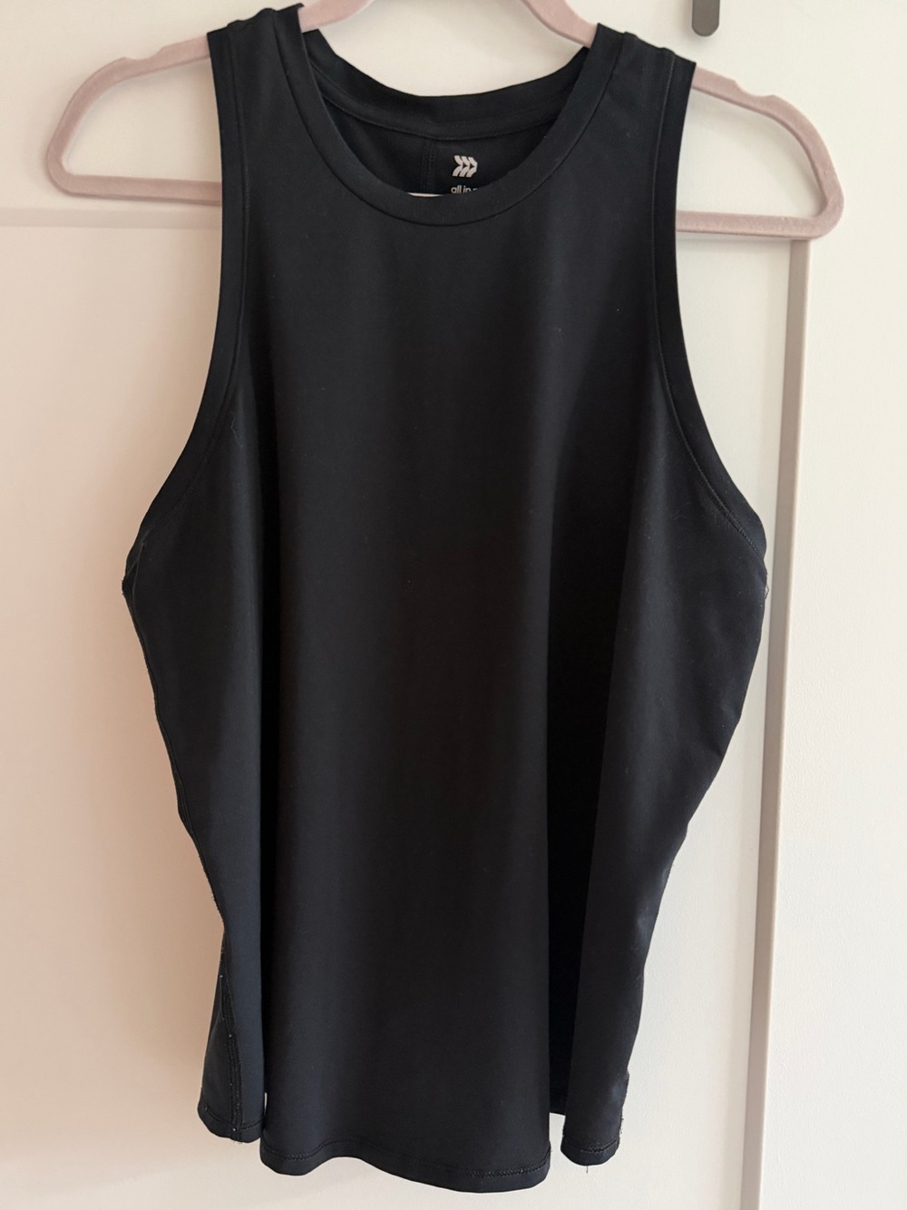 all in motion Black Racerback Tank Top